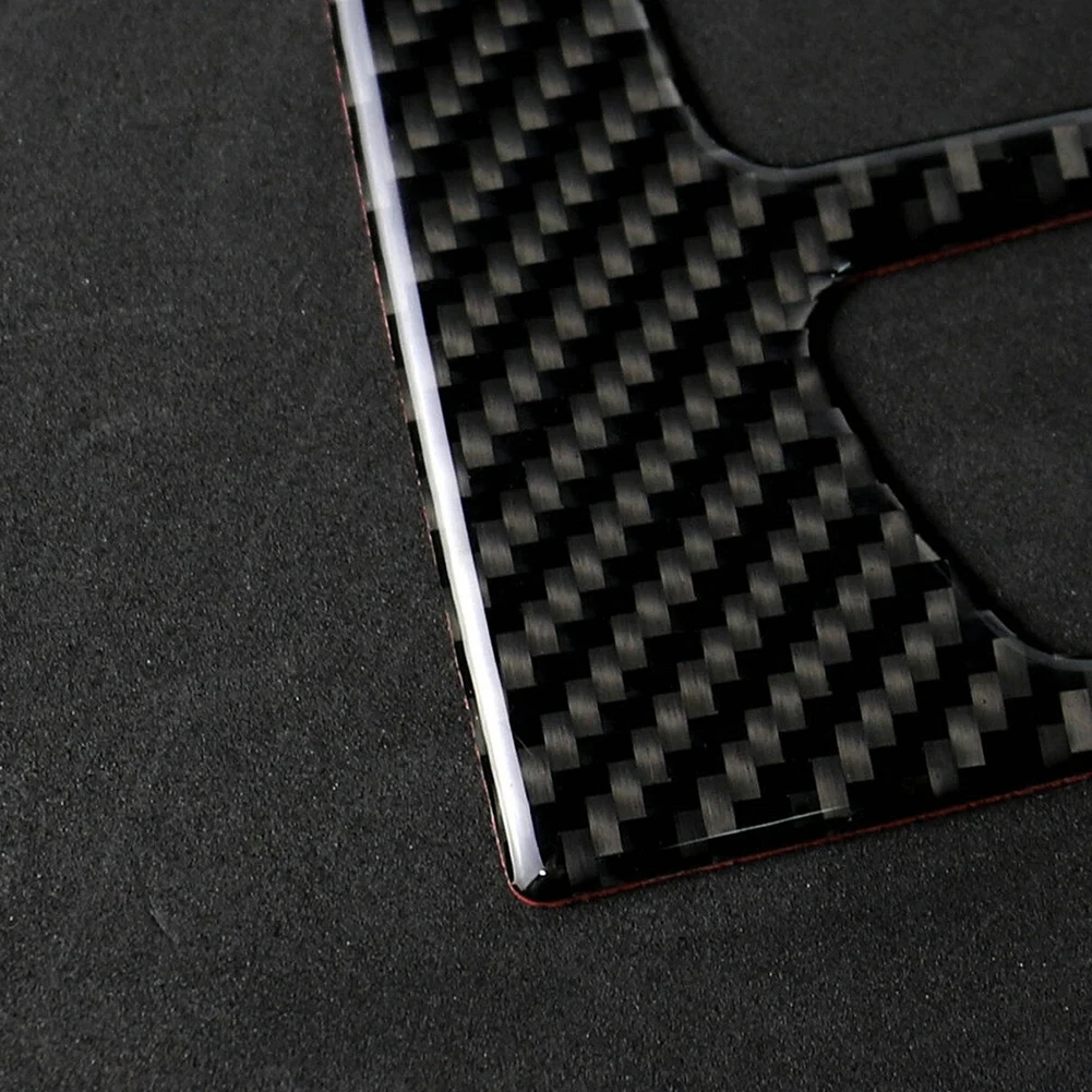 

1 PCS Black Real Carbon Fiber Automobile Panel Gearshift Cover Trim Fit For BMW X5 F15 2014-2018 Interior Trim