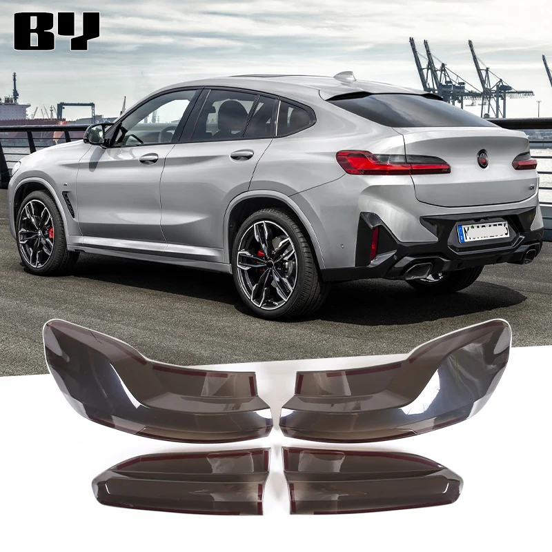 

for BMW X4 G02 2019 2020 2021 2022 2023 2024 ABS Smoke Black Car Rear taill Light Decoration Cover Sticker Auto Accessories