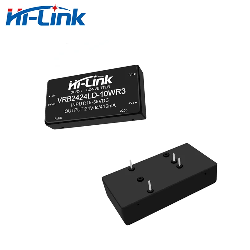 Hi-Link 2pcs/lot 18-36V to 24V 420mA Step down DC Converter Isolated VRB2424LD-10WR3 Switching Power Supply Module