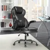 Big and Tall Office Chair 400lbs-Heavy Duty Executive Desk Chair with Extra Wide Seat, High Back Ergonomic Leather 1