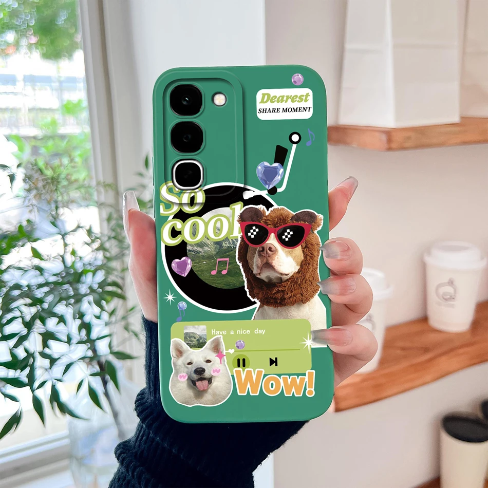 Sweet Flower Bunny Soft Liquid Silicone Lens Protection Phone Cover