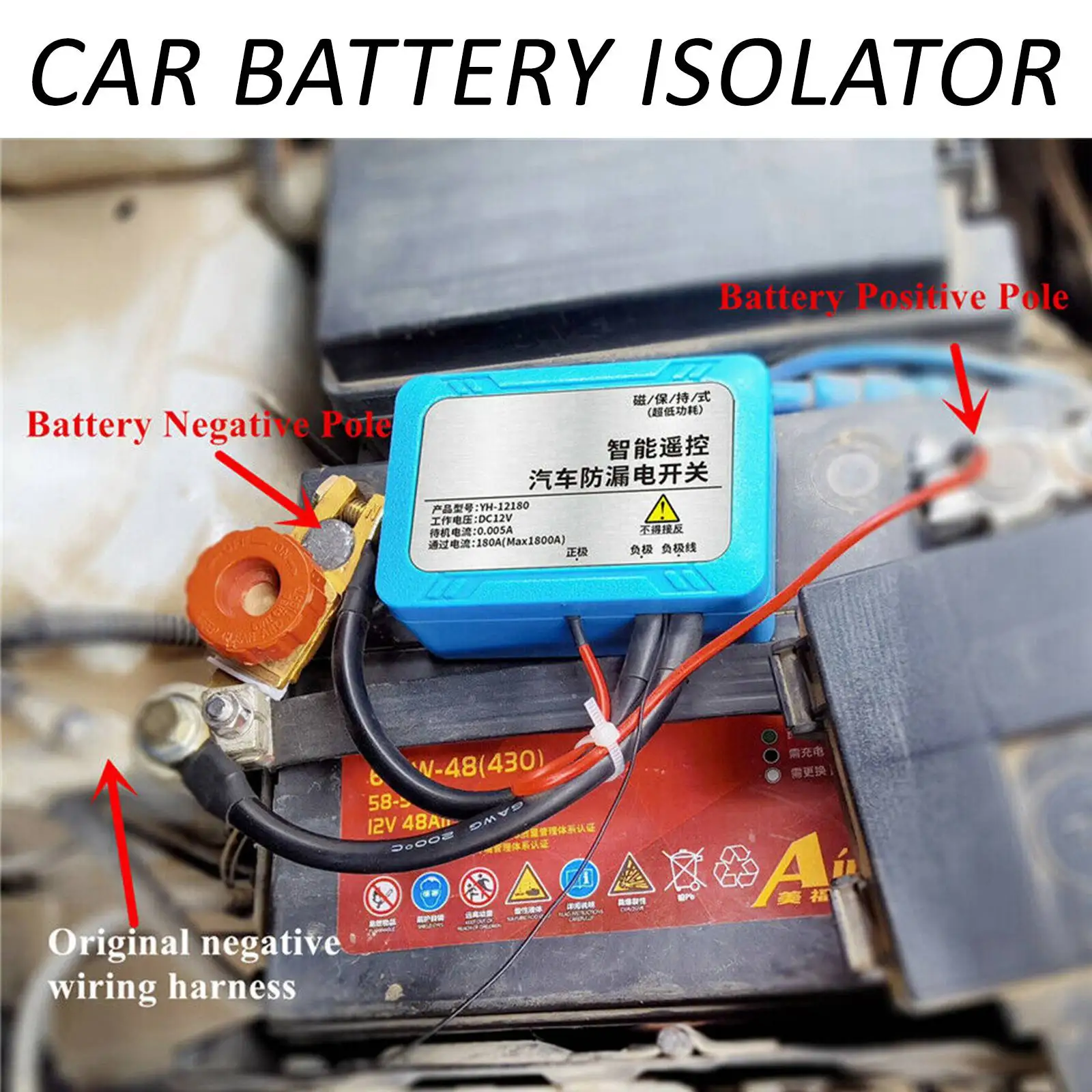 Batterie Wahlschalter Isolator Auto Zubehör Trennschalter Schnitt