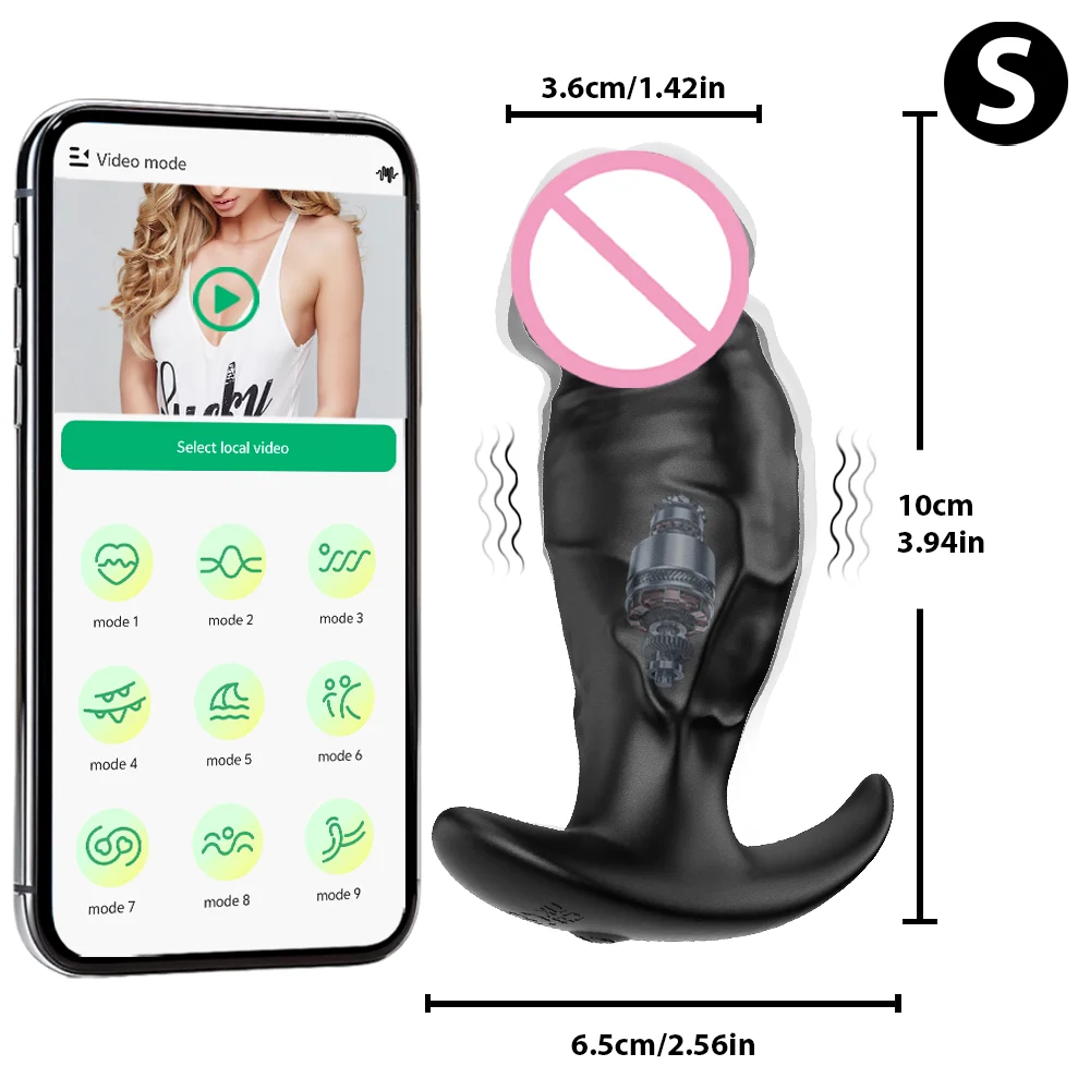 APP Wireless Control Anal Plug Vibrator Prostate Massager Butt Plug for Men Dildo Vibrarots Masturbator Adult Sex Toys for Women