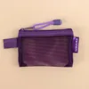 Mesh Fabric Travel Grid Bag Portable Nylon Mesh Mini Toiletry Bag Cosmetic Bag 2
