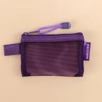 Mesh Fabric Travel Grid Bag Portable Nylon Mesh Mini Toiletry Bag Cosmetic Bag 2