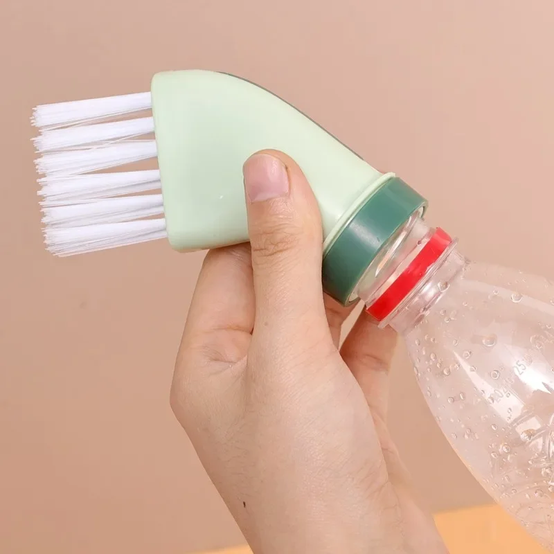 크리 에이 티브 가정용 청소 브러시 ??은 미네랄 워터 병을 연결할 수 있습니다 습식 및 건식 청소 브러시 ??다기능 데드 앵글 브러시