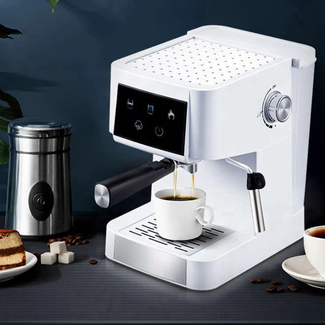 Semi-automatic Coffee Machine Commercial Coffee Maker Automatic Grinding  Adjusting Microcomputer Temperature Control System - Coffee Makers -  AliExpress