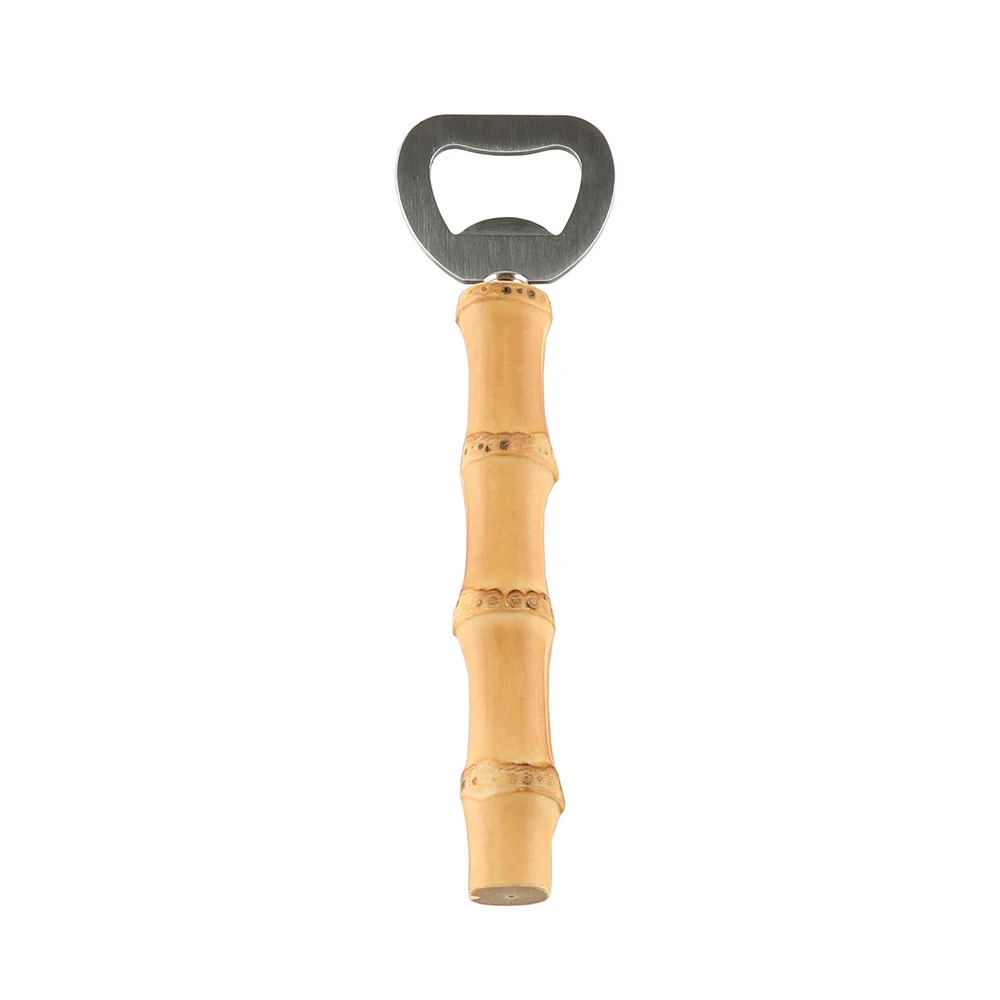 Creative Vintage Retro Drink Opening Tool Restaurant Household Bar Kitchen Bamboo Root Wooden Handle Beer Bottle Opener bottle opener