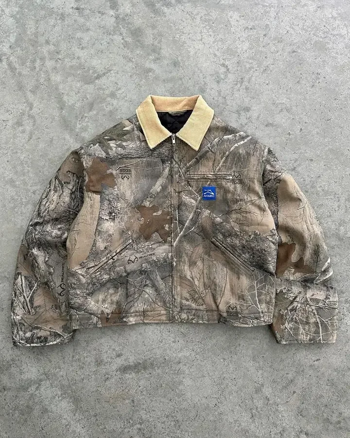 Jacket Clothes for Men Harajuku Retro Hip Hop Camouflage Graphics Oversized Sweatpants Long Sleeve Jackets Coat Tracksuit Men 3