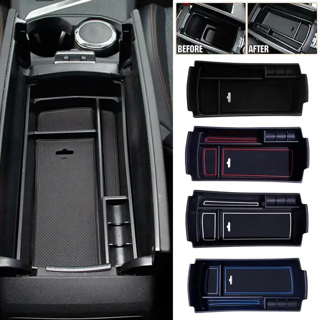 Car Armrest Box Storage For FOR PEUGEOT 3008 2017 2018 2019 2020 Central Console Storage Box Stowing Tidying Car Accessories