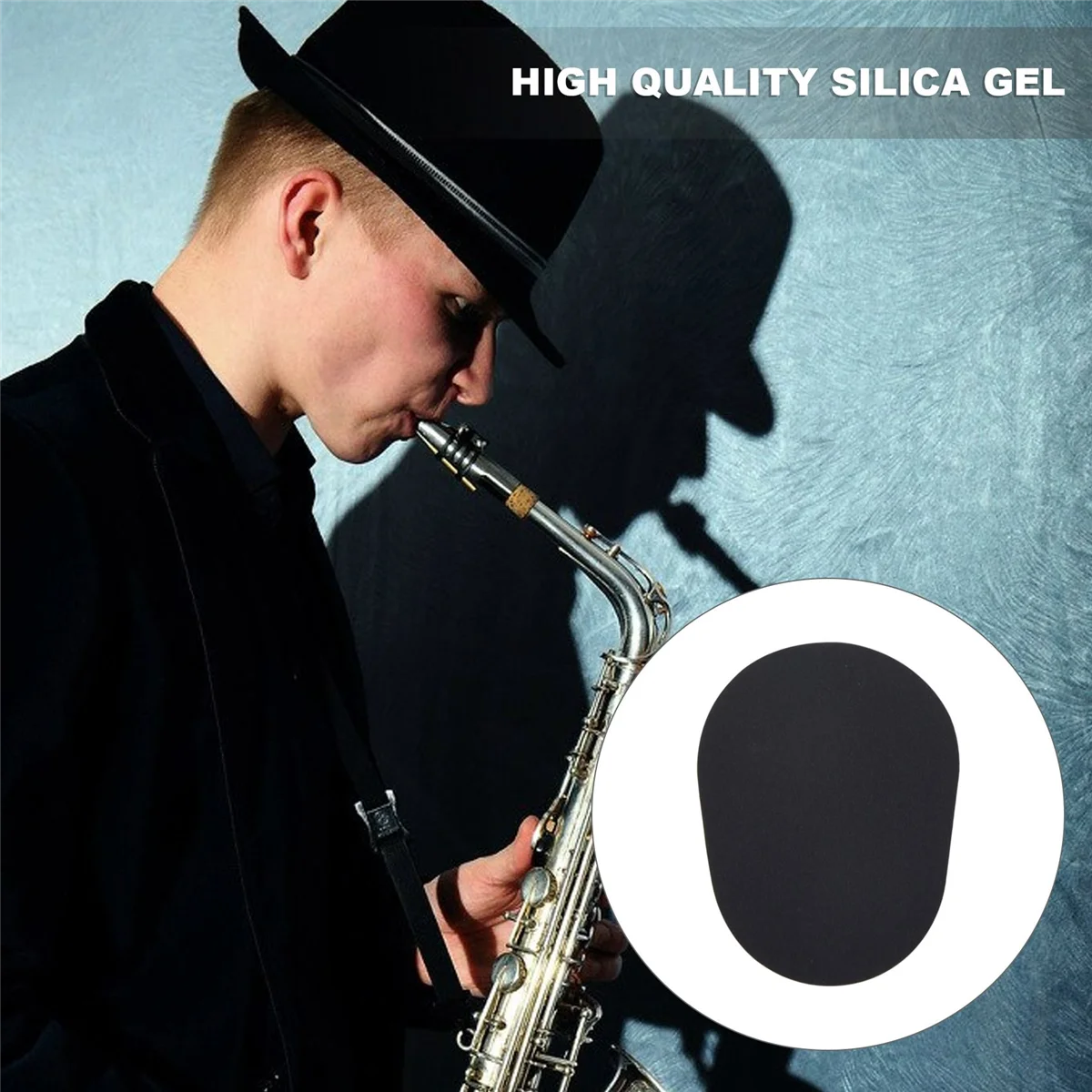 48 Stück Mundstückkissen Für Saxophon & Klarinette – 0,8 Mm Dick, Schwarz, Aus Silikon