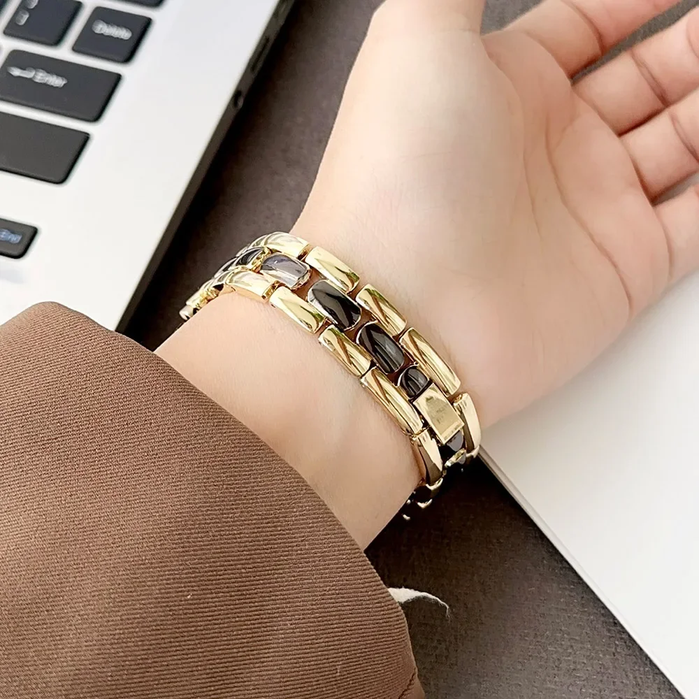 For Huawei GT4 41mm Band 20mm 22mm For Huawei Watch GT4 46mm Watchband For Samsung Watch 3 45mm Luxury Business Metal Bracelet