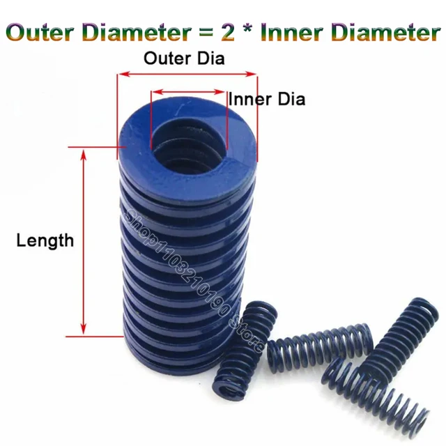 1 Pz. Molla For Stampo A Carico Leggero, Molla Di - Foto 6