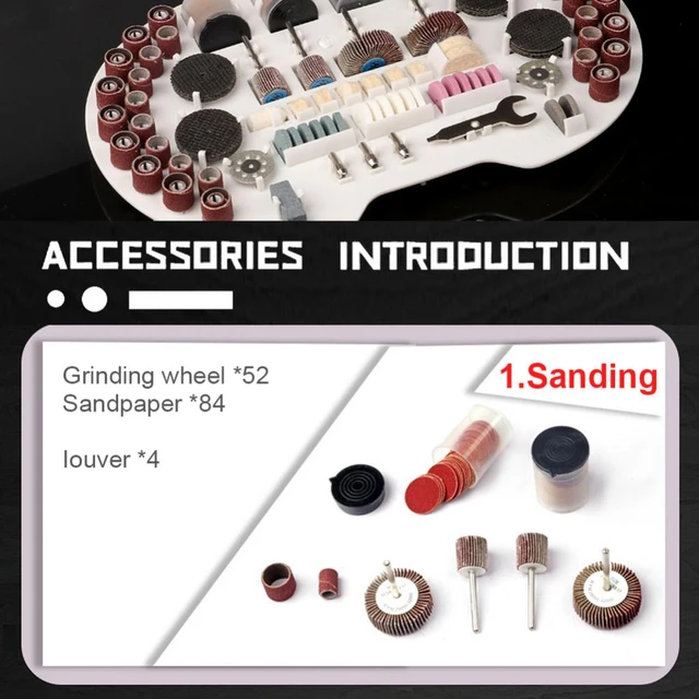Kit de accesorios para Mini taladro, accesorios de herramienta rotativa  abrasiva, juego de brocas, juegos de discos para lijado y corte, 276  unids/set - AliExpress