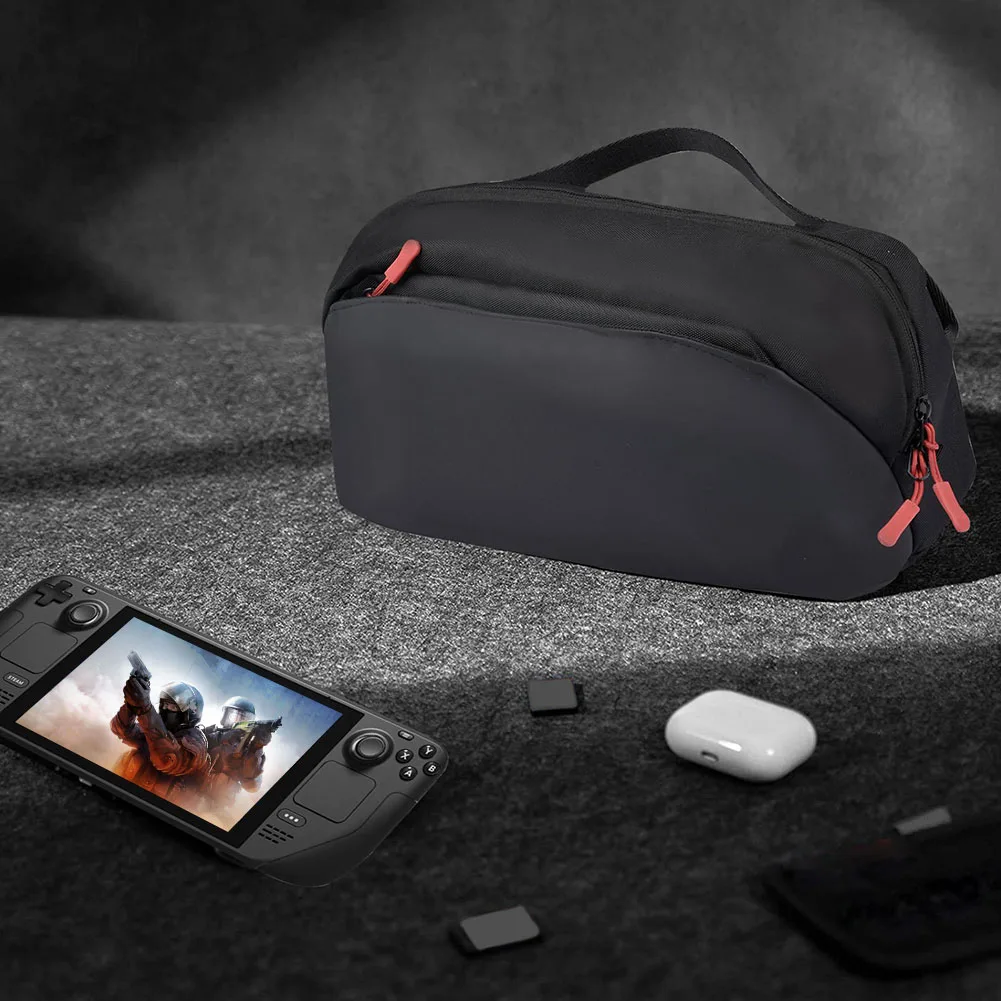 게임 콘솔 보관 가방 900D 옥스포드 대용량 보호 보관 포켓 ASUS Rog Ally용 조절 가능한 어깨 스트랩