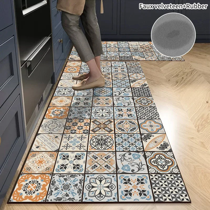 Tapis De Cuisine En Diatomite Highdi - Absorbant Rapide, Antidérapant, Taille 40x120 Cm, Gris, Pour évier, Couloir, Salle De Bain
