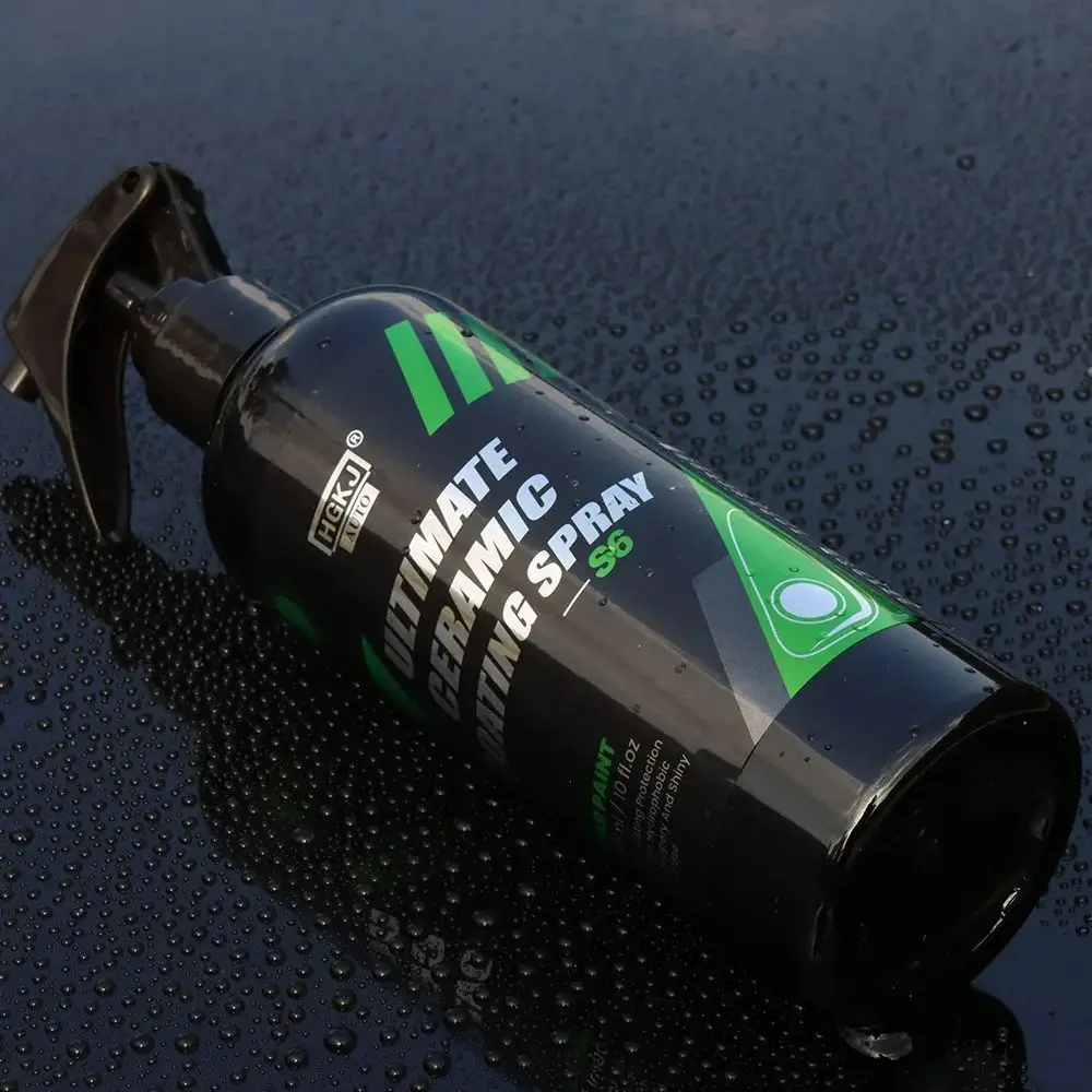 Car Coating Nano Ceramic Car Coating Paint Care Ultimate Hydrophobic Ceramic Liquid Glass Car Polishing Coating Spray Auto Detailing HGKJ S6