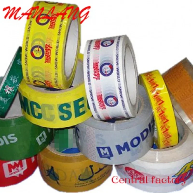 

Custom Low MOQ custom printed tape rolls self adhesive packing tape with logo