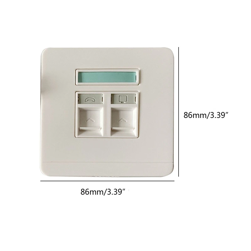1Set UTP 네트워크 벽 플러그 패널 RJ45 CAT6 CAT5E 4 포트 2 포트 1 포트 통과 모듈 툴 프리 모듈 비 차폐