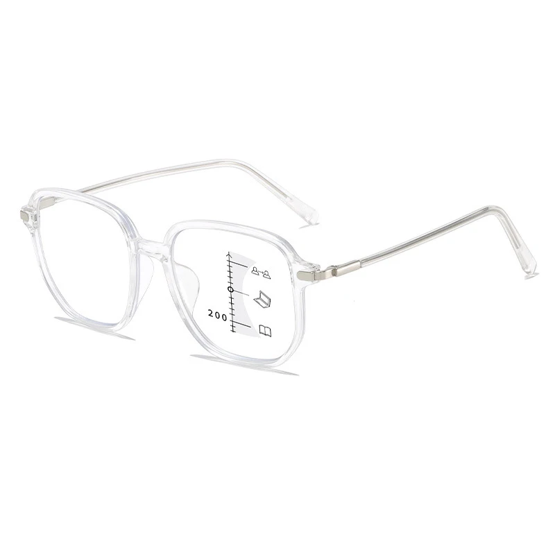 Progressive Multifocal Reading Glasses Anti Blue Light Presbyopia Eyeglasses Near Far Sight Spectacles Hyperopia Diopter To +4.0 4