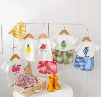 Girls Fruit Print Outfit Set 1