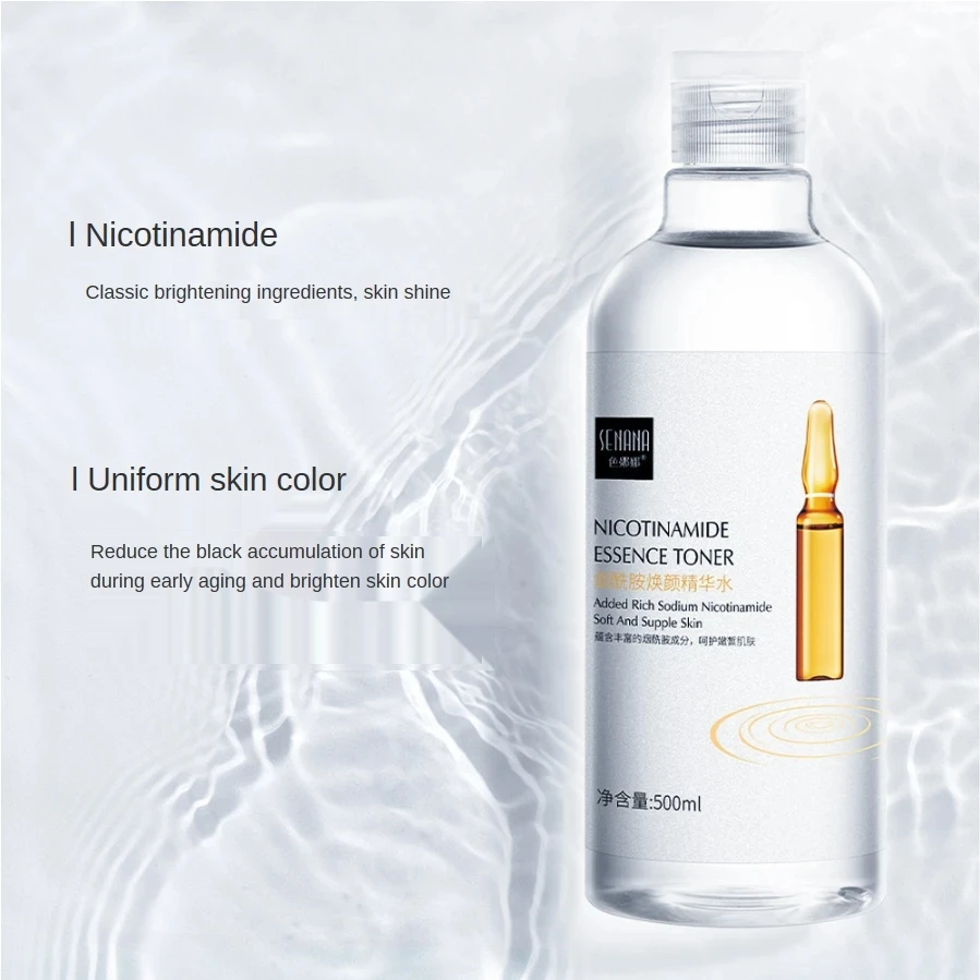 500ml Hyaluronic Acid Facial Essence Moisturizing Whiten Pore Shrink Anti-aging Freckle Anti Wrinkle VC Niacinamide Face Serum 5