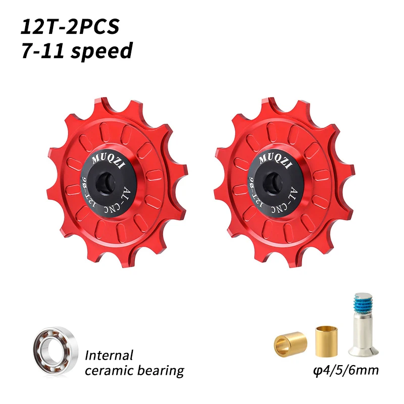 Enhanced Ceramic Bike Jockey Wheels - Precision Pulley Enhancements