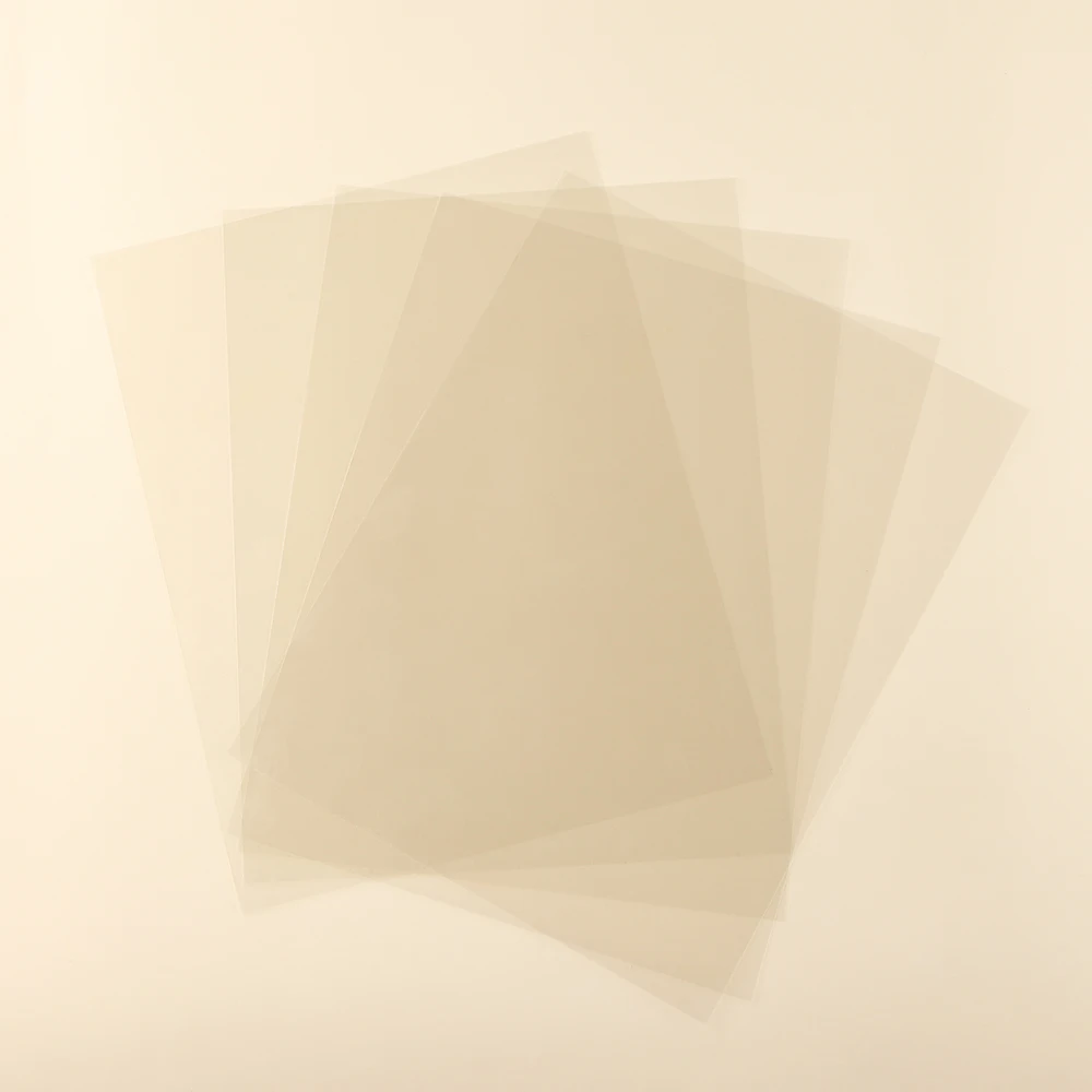 50pcs Heat Resistant Clear Acetate Sheets, 11x16cm PVC Transparent Plastic Sheets for DIY Scrapbooking Handmade Shaker Cards