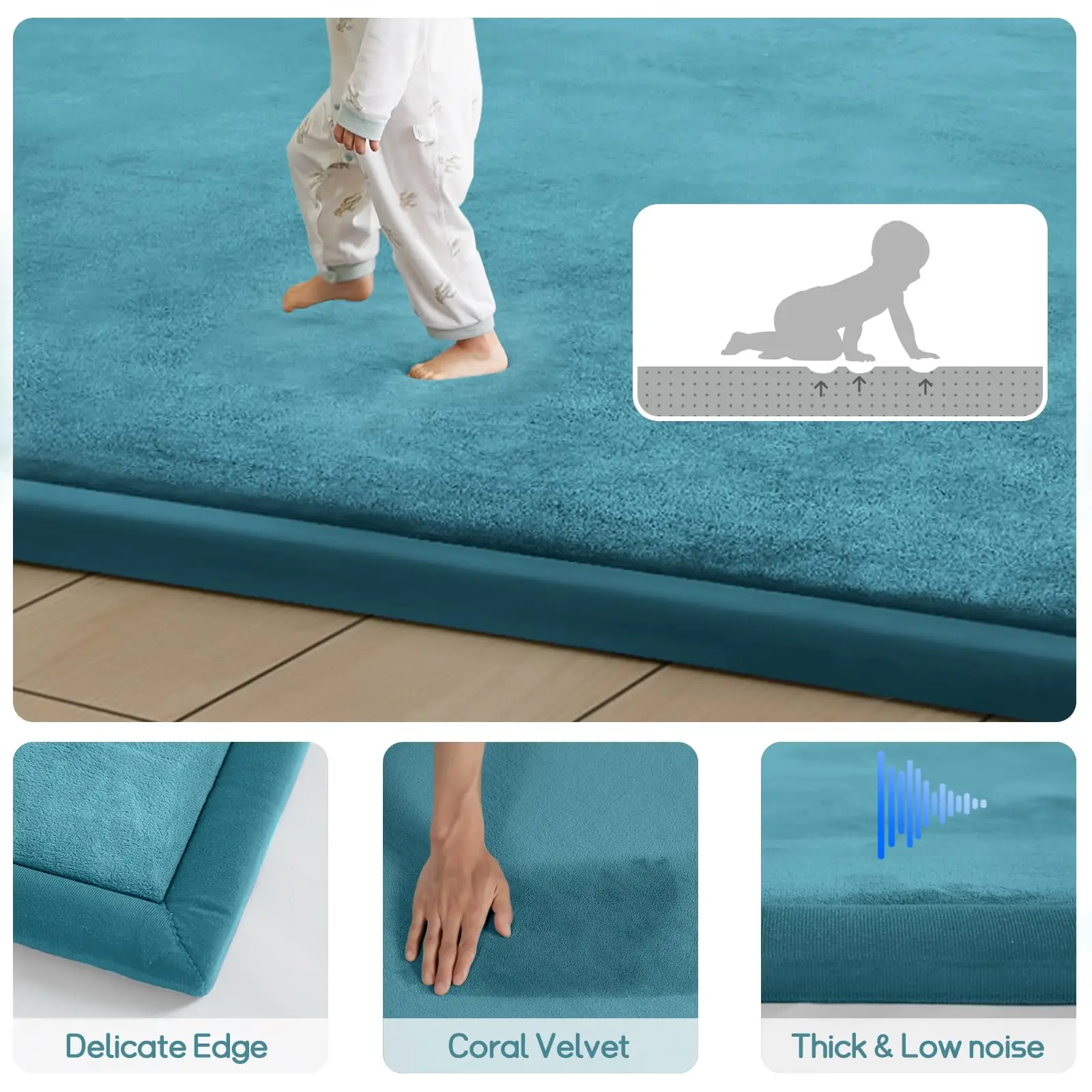 Soft Carpet For Living Room Sofa Area Thick Coral Velvet Rug Tatami Mat Large Bedroom Bedside Rugs Dormitory Floor Rug Yoga Pad 4