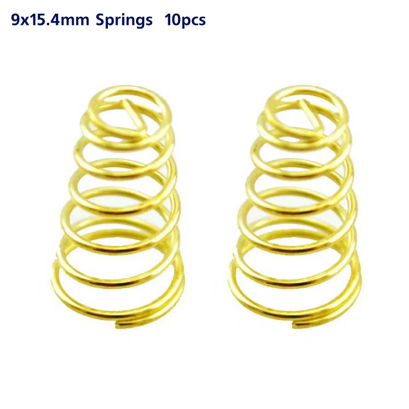 Diy Spring Contacts (10pcs) mini DIY Springs 9x15.4mm Gold Plated Battery Driver Contact ...