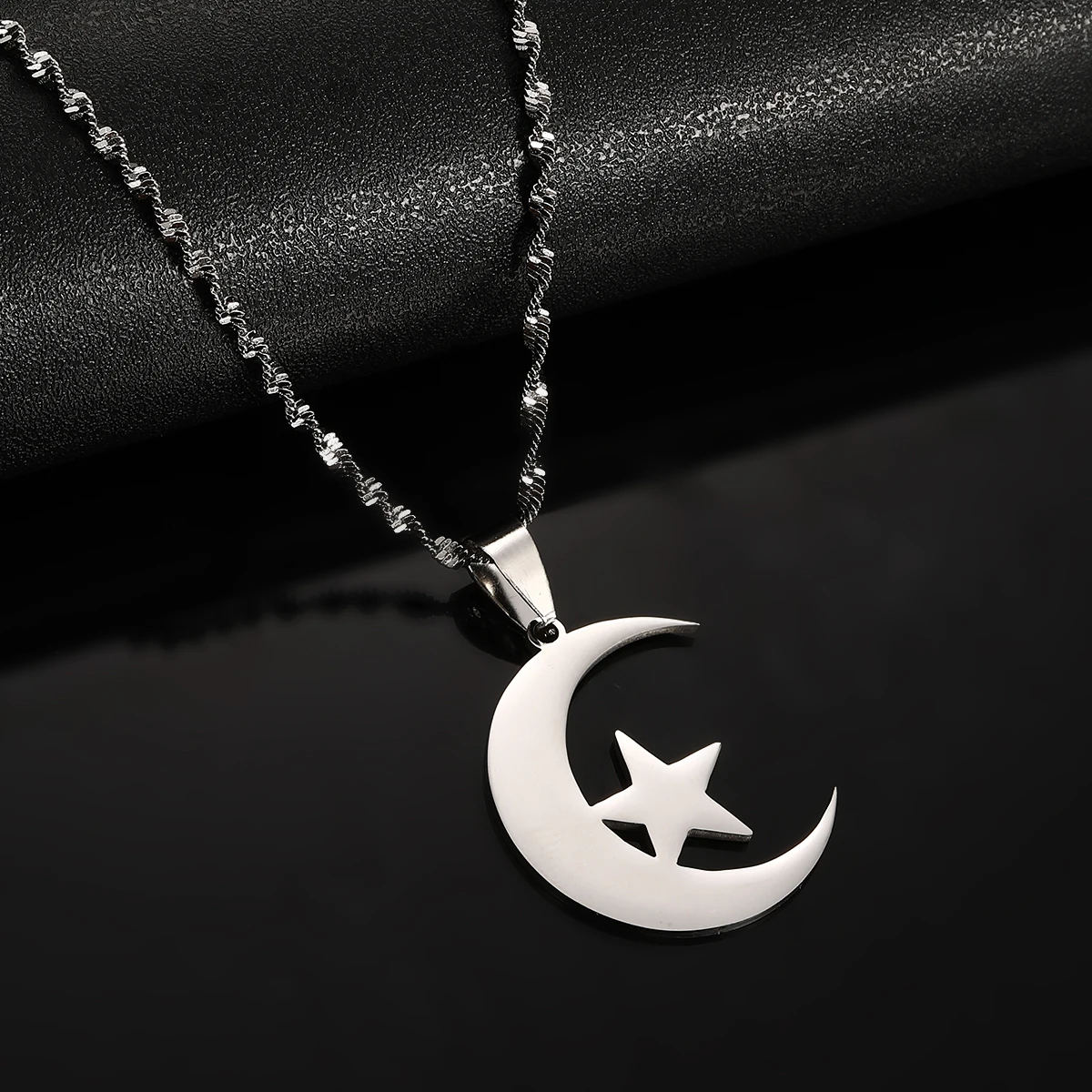 Stainless Steel Islamic Symbol Men Women Islam Muslim Jewelry 6