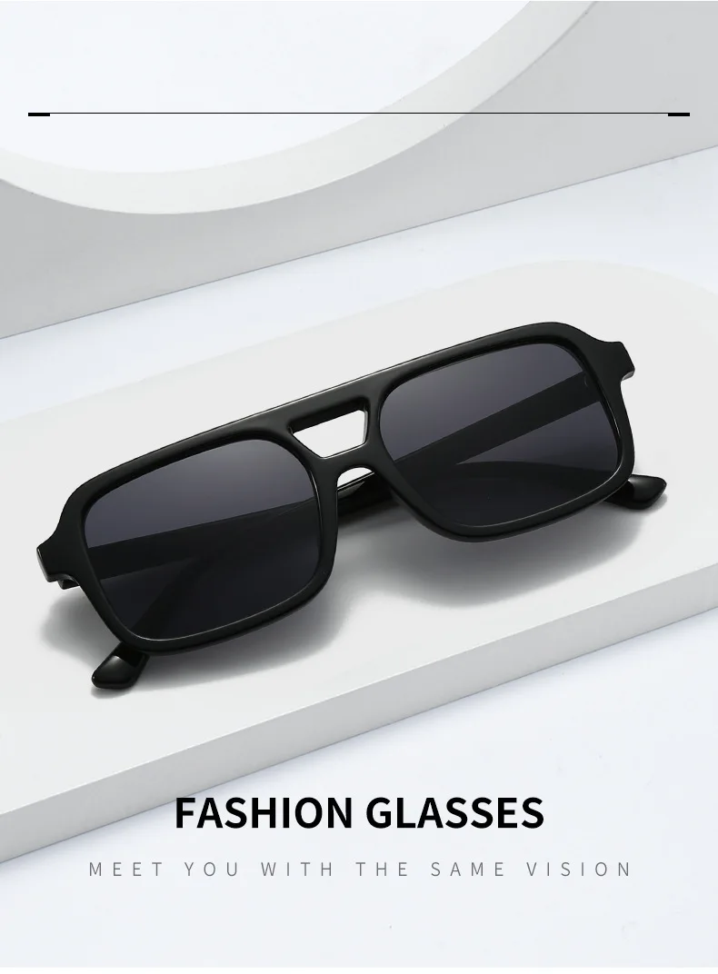 BOYSEEN Retro-Sonnenbrille mit Schildpattrahmen, quadratisch, orangefarbene Strandsonnenbrille für Herren, UV400 – Detail 4