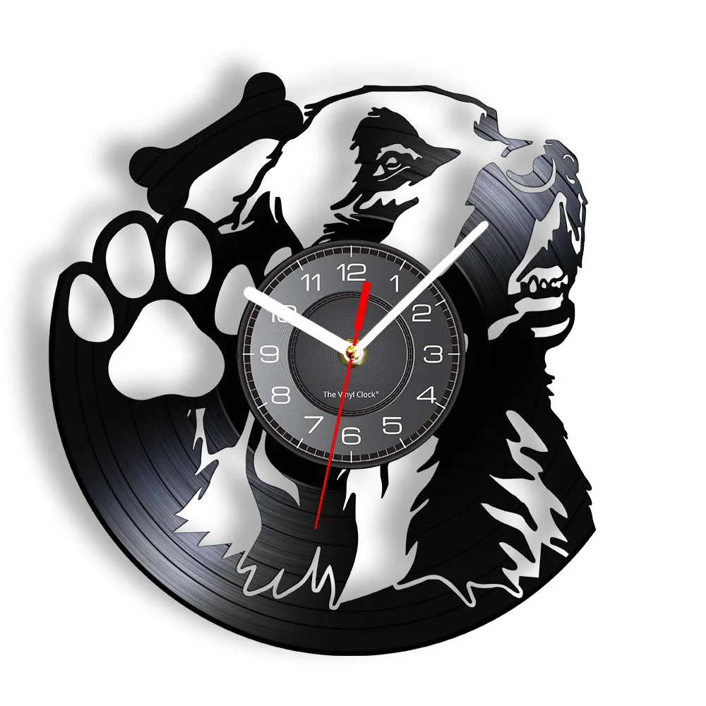 Schnauzer Dog Vinyl Record Wall Clock ArtDecor Original Gift 12''30cm 2447 