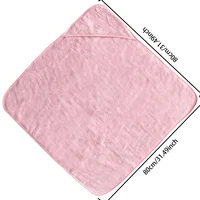Baby Bath Towel Neutral Baby Animal Face Hooded Towel Unique Animal Design Cloak Ultra Newborn Kids Soft Coral Velvet Cartoon 2