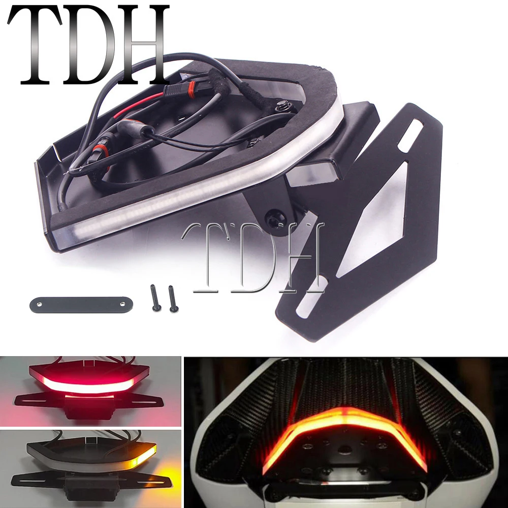 

LED Brake Turn Signal Light Motorbike Tail Tidy Fender Eliminator kit License Plate Holder Bracket For BMW S1000RR S1000 RR 2020