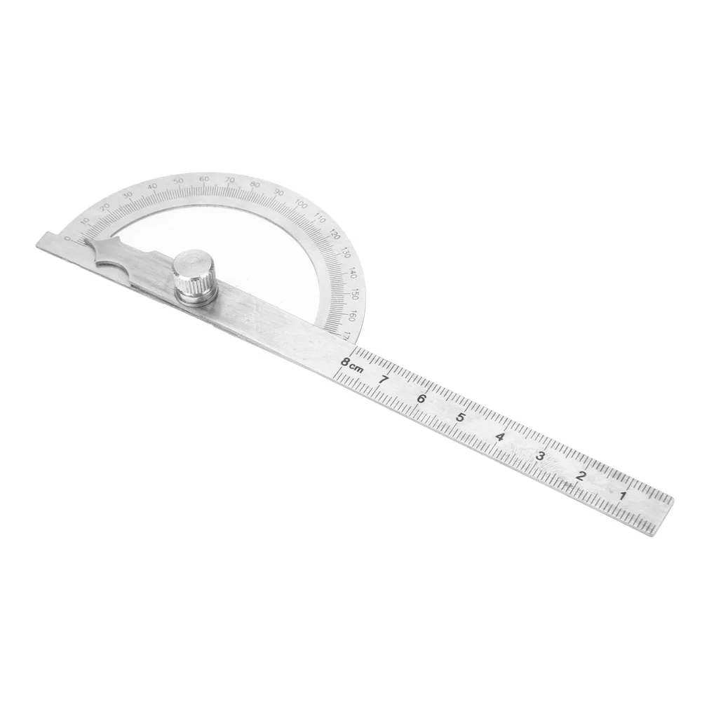 0-180도 스테인레스 스틸 각도기, 각도 측정기, 15cm 자, 각도 측정자, 스테인레스 스틸 각도기