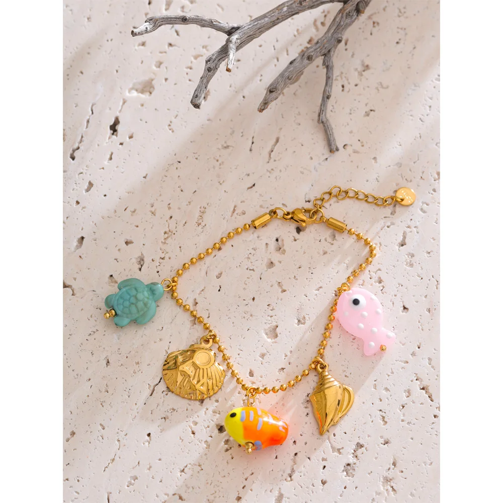 Yhpup Ceramic Fish Resin for Women