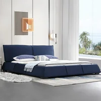 Lit doux en duvet simple, filet de gril conviviale ré, lit rouge, 1.8m, chambre principale, lit de mariage 3