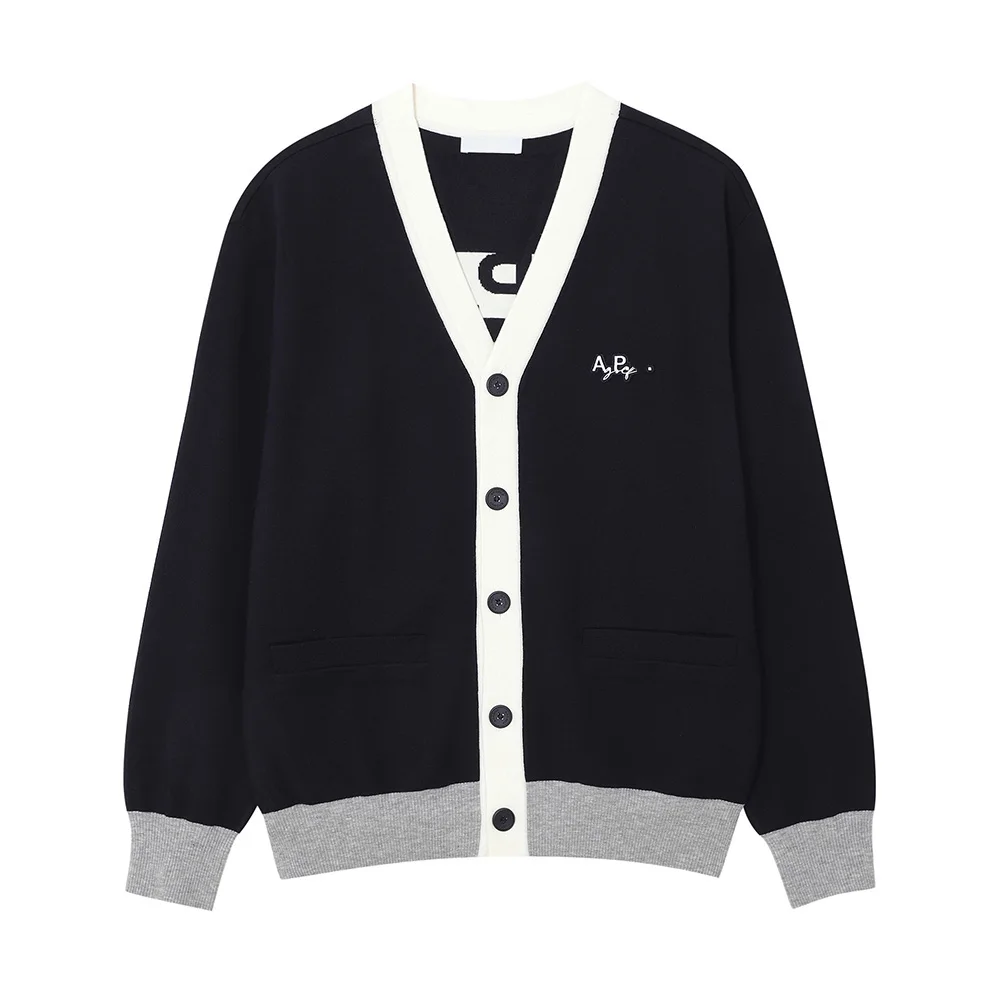 

"Selected Men's Trendy Jackets! Versatile V-neck Cardigans! Warm Golf Knitted Tops for Autumn, Korean Design, Casual!"