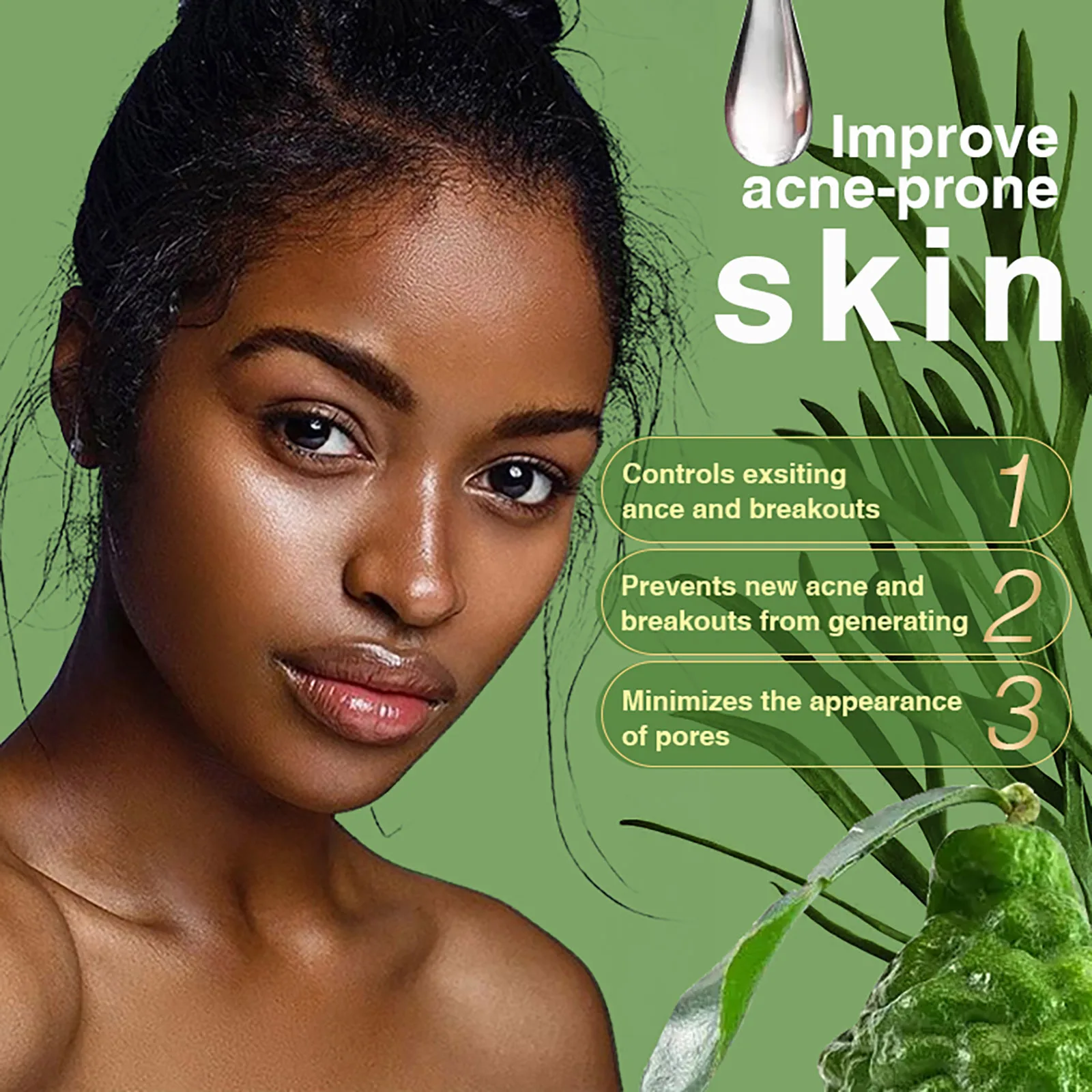 AILKE Salicylic Acid Acne Treatment Serum, Effective Control Acne Marks