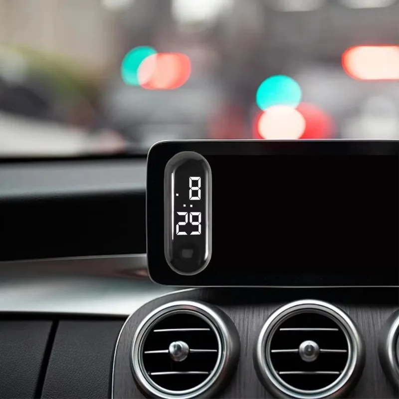 Compact Waterproof LED Digital Clock for Motorcycles and Scooters