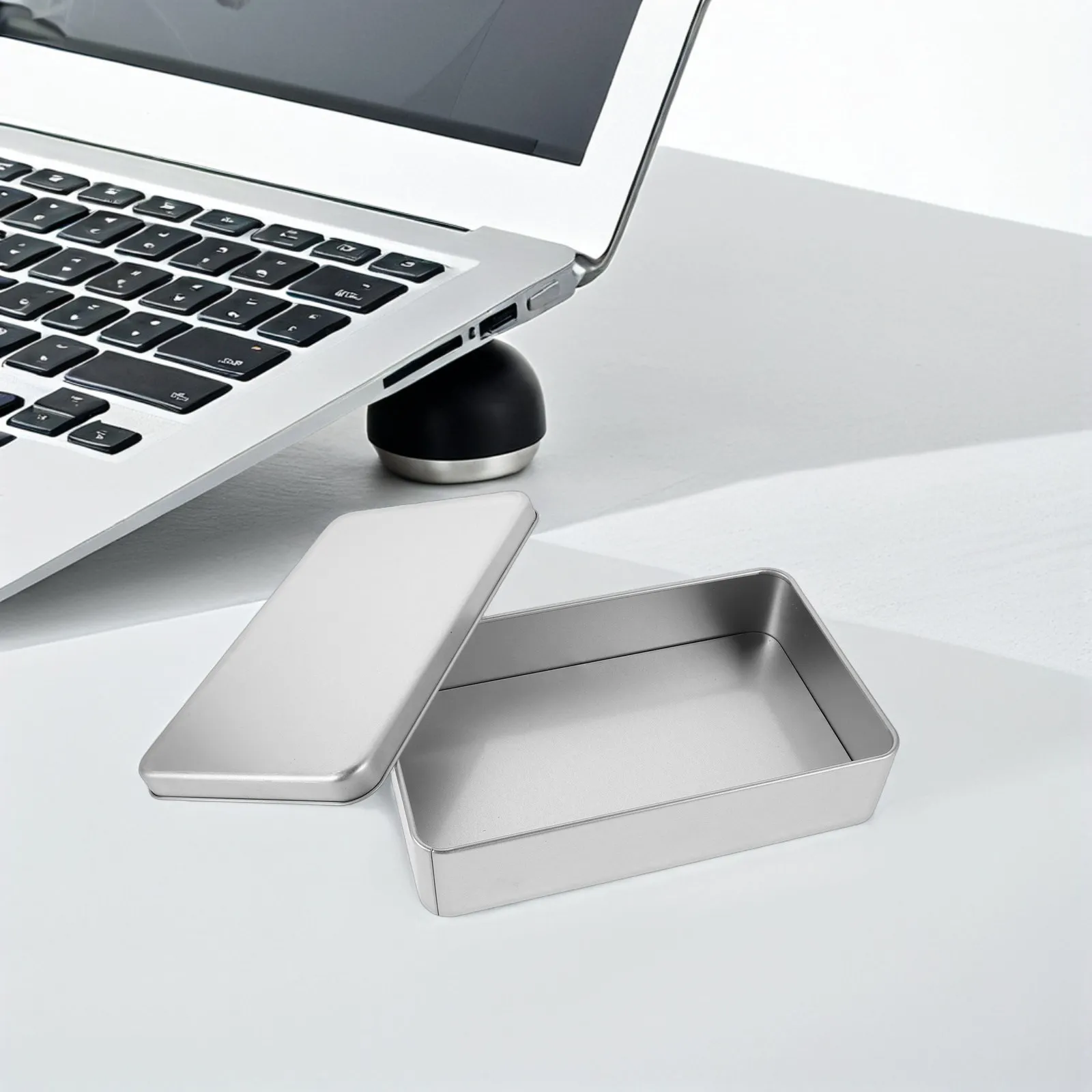 2Pcs 동전, 현금, 우표 등을 위한 뚜껑이 있는 튼튼한 직사각형 돈 절약 상자 사무실 가정용 휴대용 현금 정리함 작은 동전 상자