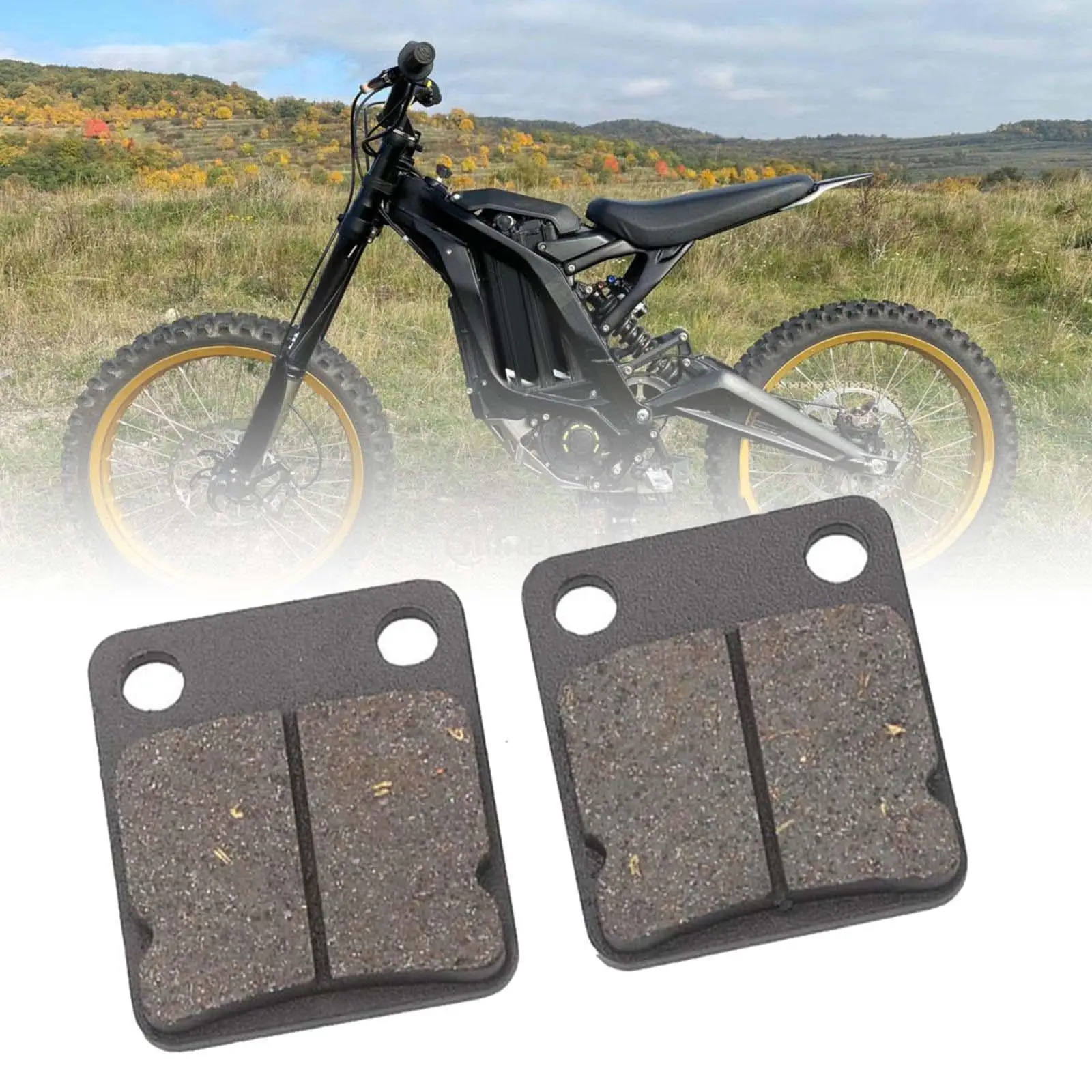 

2x запасные металлические компактные тормозные колодки, совместимые с ATV Go Kart 90cc