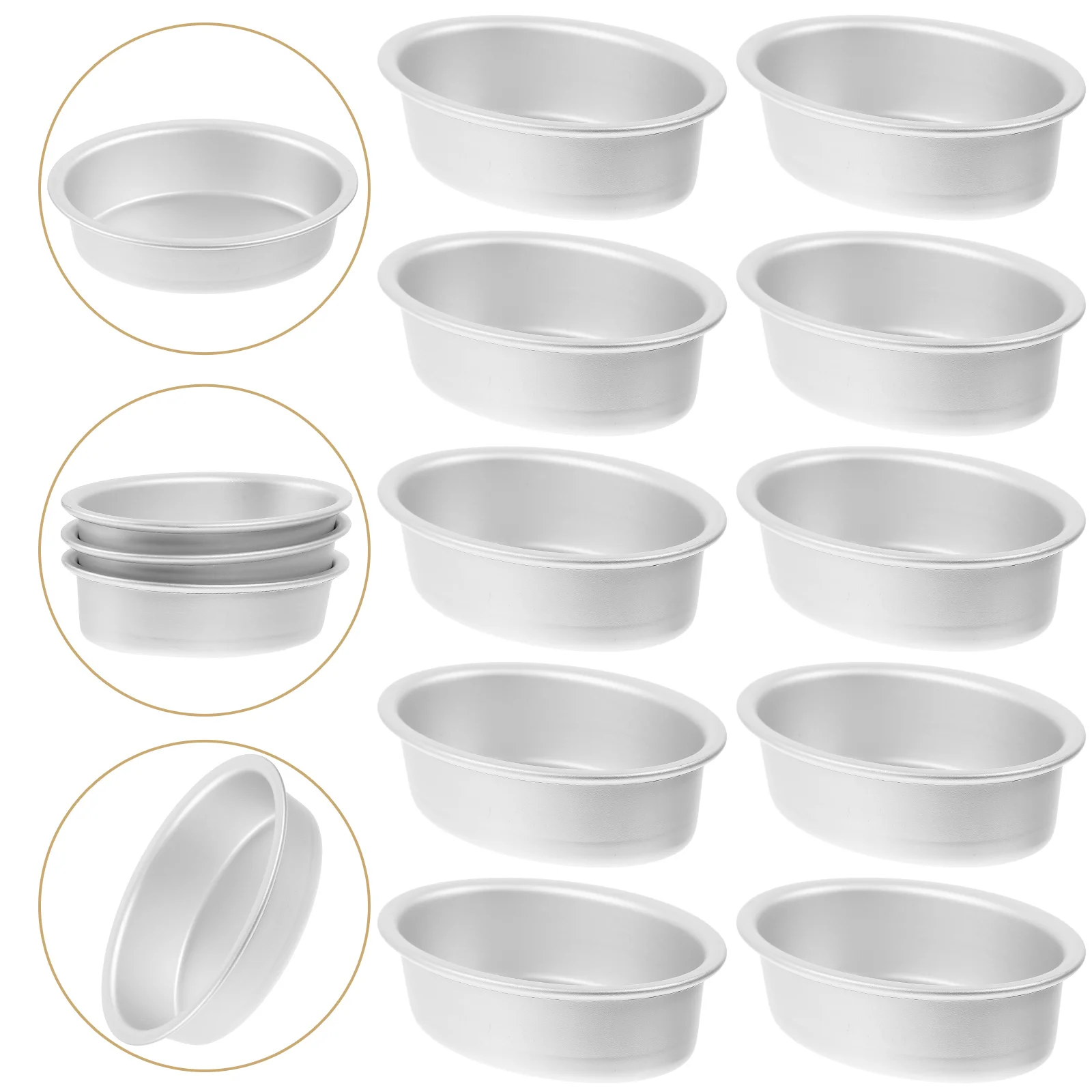 

Oval Shape Cake Pan Baking Pan Cheesecake Cake Pan Pudding Mold Flan Mold Flan Pan Cake Pan for Bakery Kitchen Home Baking
