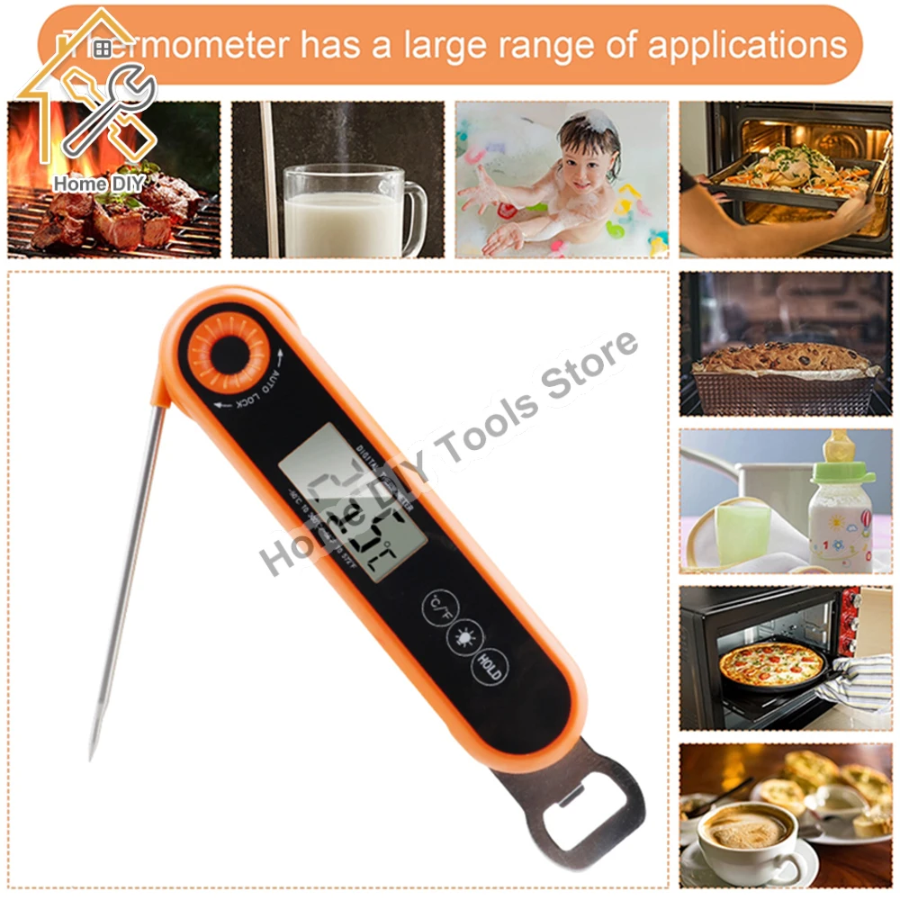 LCD Digital Kitchen Food Thermometer For Meat Water Milk Cooking Food Probe BBQ Electronic Oven Thermometer Kitchen Tools