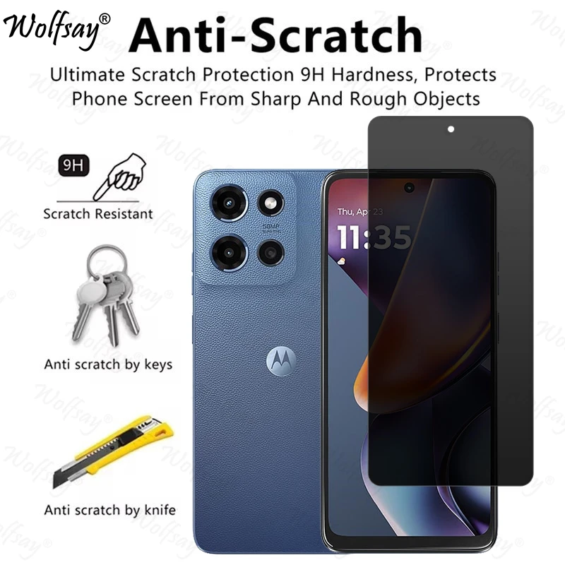 Privacy Shield Anti-Spy Tempered Glass Screen Protector - Full Cover Glass