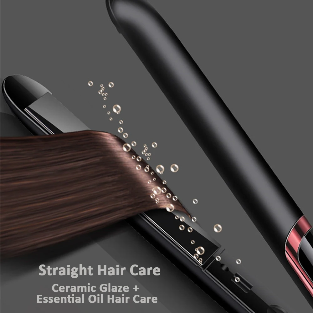2024 Sale New Hair Straightener Flat Iron Curling Irons Electric Straight Ceramic Fast Warm-up Styling Tool For Wet or Dry Hair 4