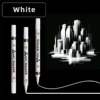 12Pcs Art Dual Tip Acrylic White Paint Marker Pens, Medium Tip, Suitable For Rock Painting, Stone, Glass, DIY Process Paint Set 1