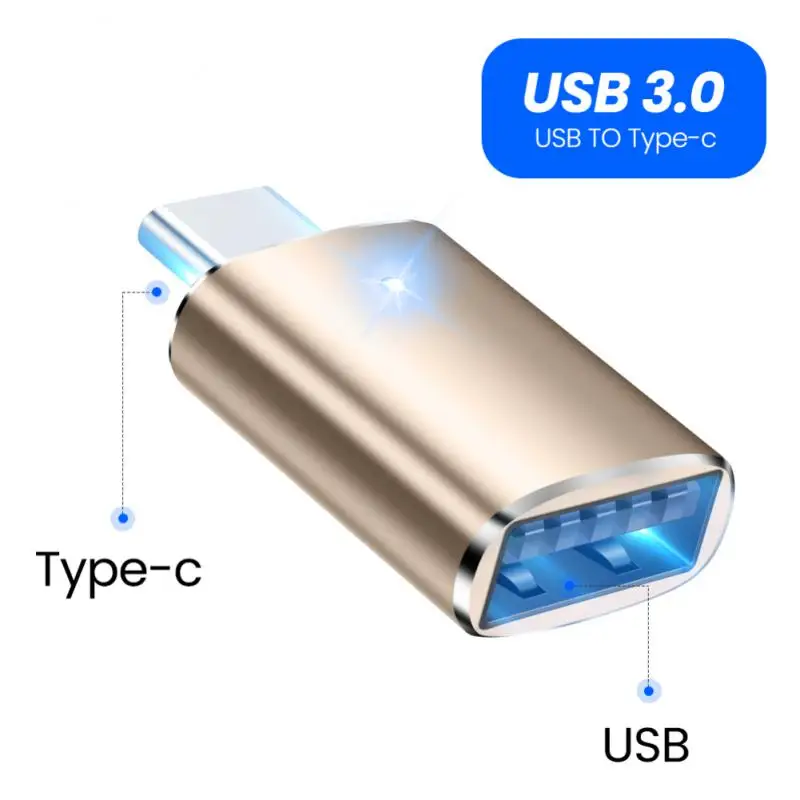 ZHSONG USB 3.0 Type-C OTG Adapter Type C USB C Male To USB Female Converter For Macbook Xiaomi Samsung S20 USBC OTG Connector type c to iphone converter Adapters & Converters