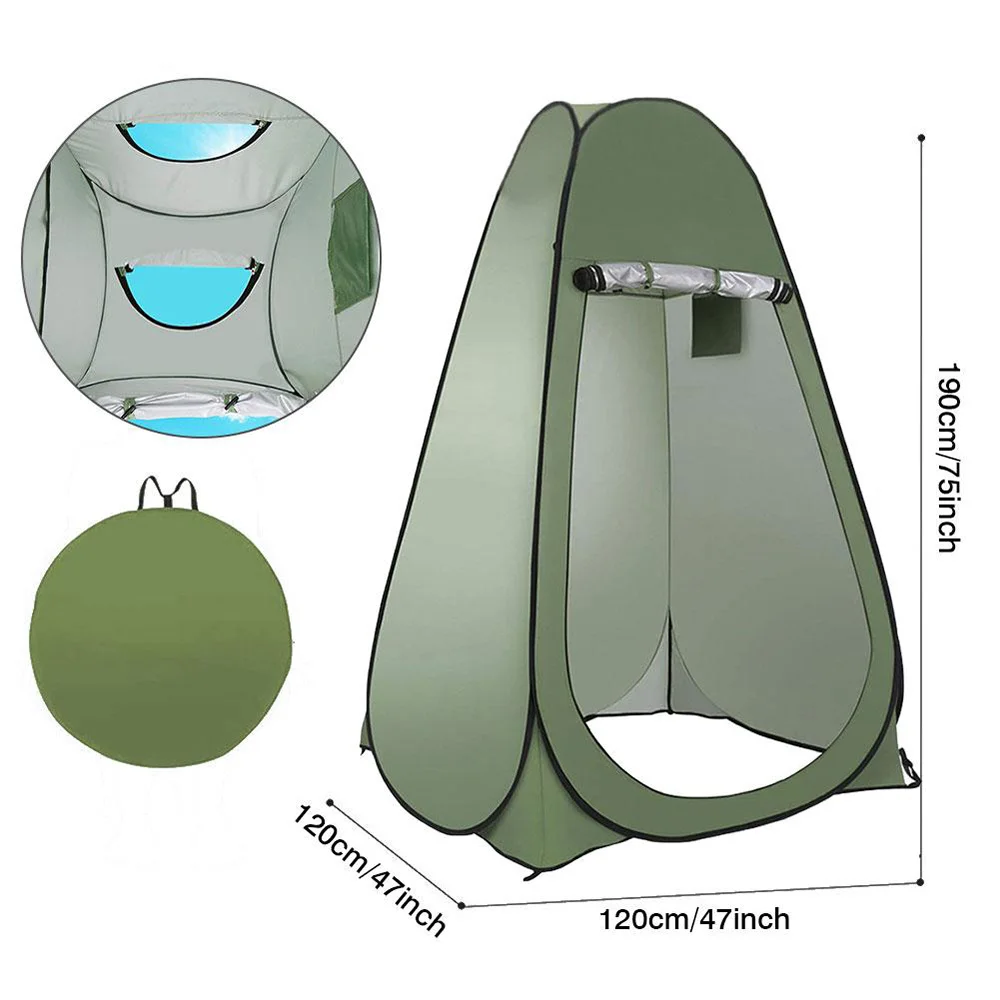 Portable Outdoor Camping Tent Shower Tent Simple Bath Cover Changing Fitting Room Mobile Toilet Fishing Photography